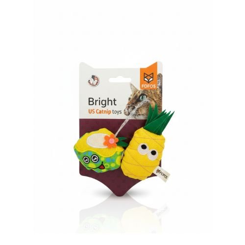 FOFOS Juice & Pineapple with Catnip Cat Toy