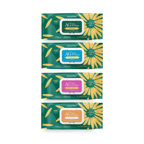 NurturePRO AG+ Plant-Based Pet Wipes – Calendula Extract (100 Wipes)