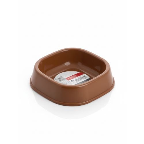 M-PETS Plastic Single Bowl Brown 200ml