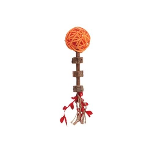 M-PETS Charmy Matatabi Silvervine Cat Toy – Orange / Green - Image 2