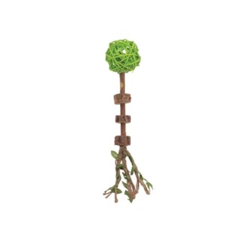 M-PETS Charmy Matatabi Silvervine Cat Toy – Orange / Green - Image 6