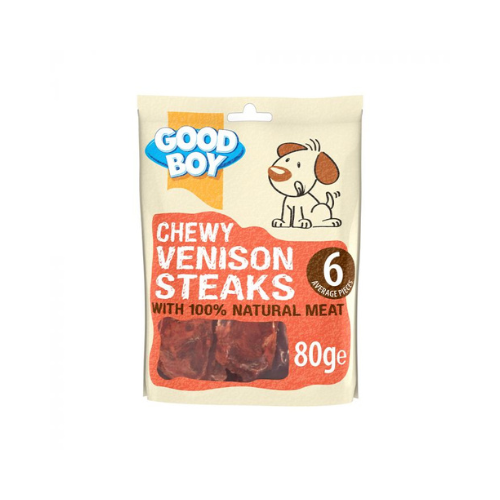 GoodBoy Chewy Venison Steaks 80G