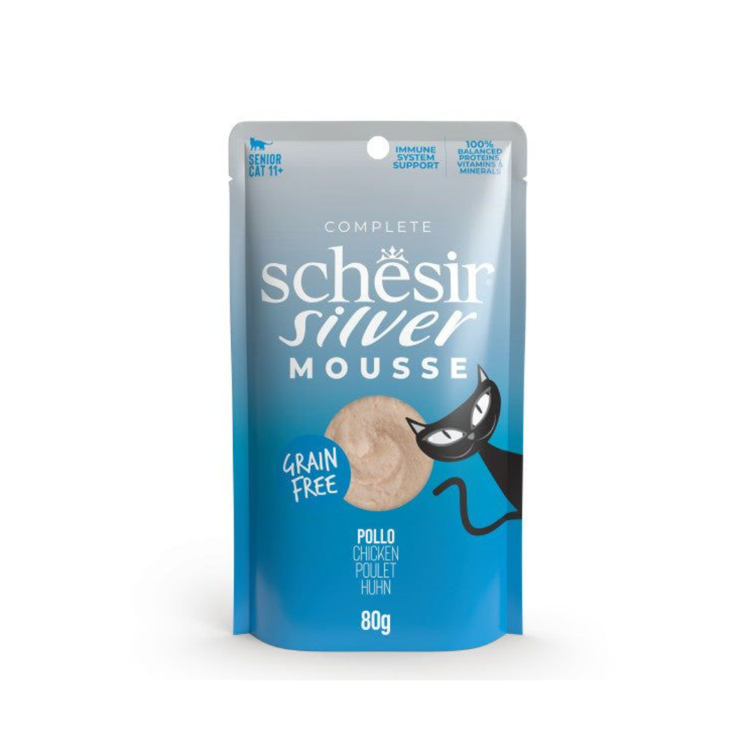 Schesir Silver Mousse Senior Cat - Chicken 80g