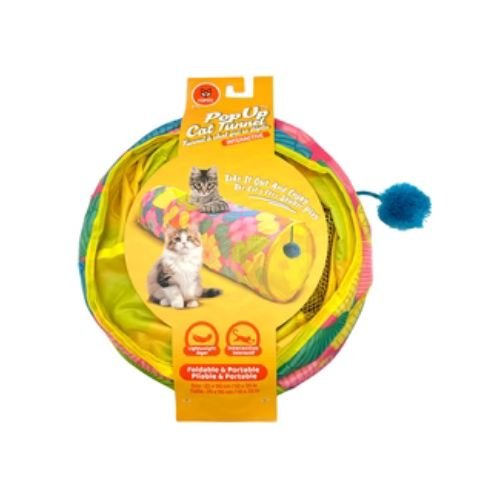 FOFOS Floral Pop up Cat Tunnel