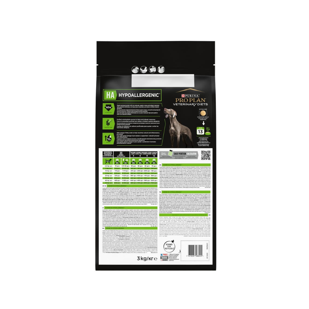 Purina Pro Plan Dry Dog Food HA Hypoallergenic Support 3kg - Image 2