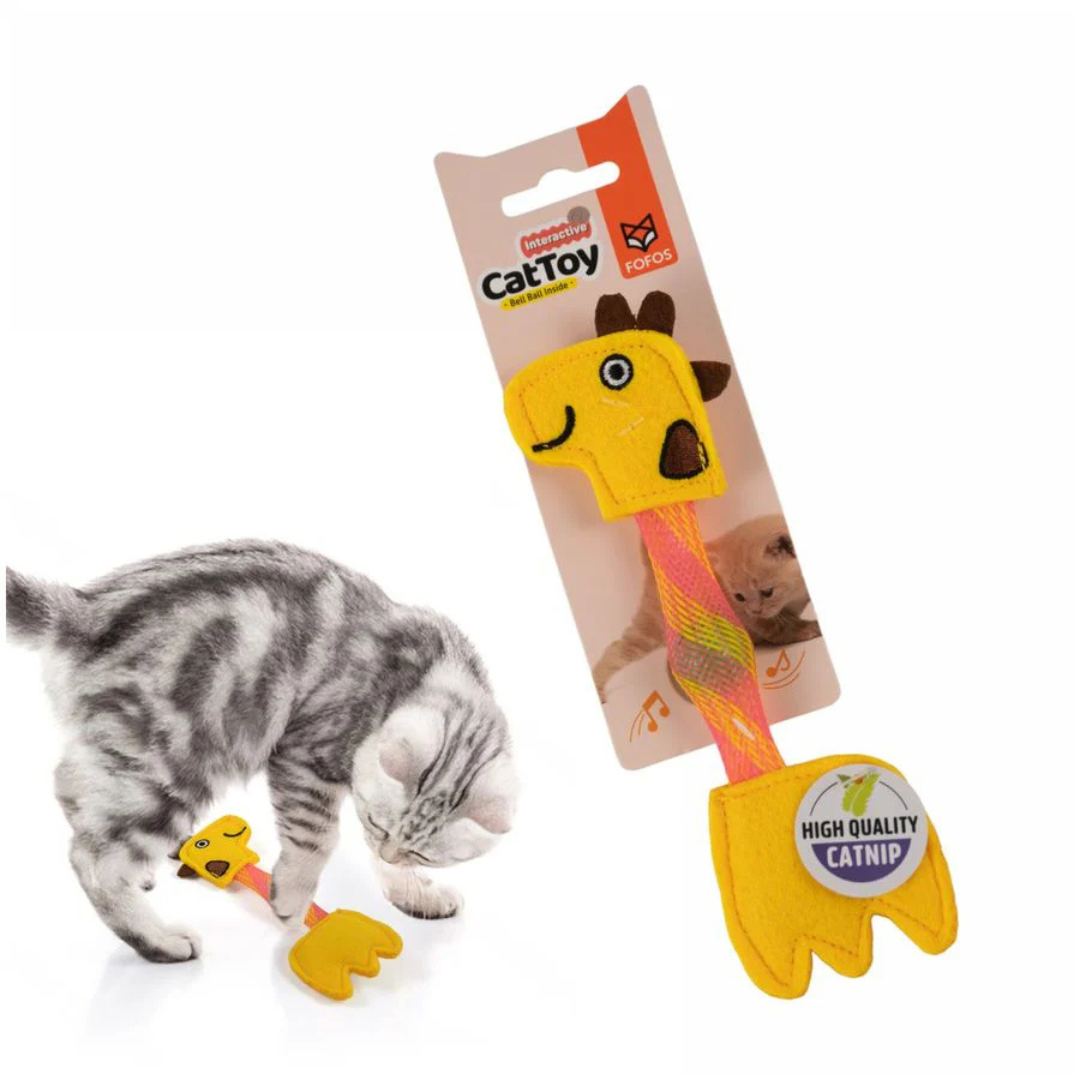 FOFOS Flick Tube Giraffe Cat Toy - Image 2