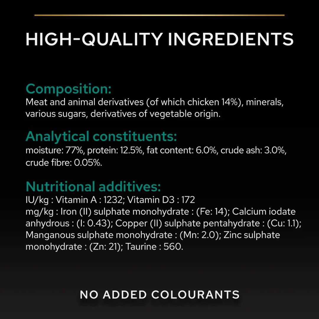 Purina Pro Plan Wet Cat Food Chicken Hydration Support 85g - Image 3