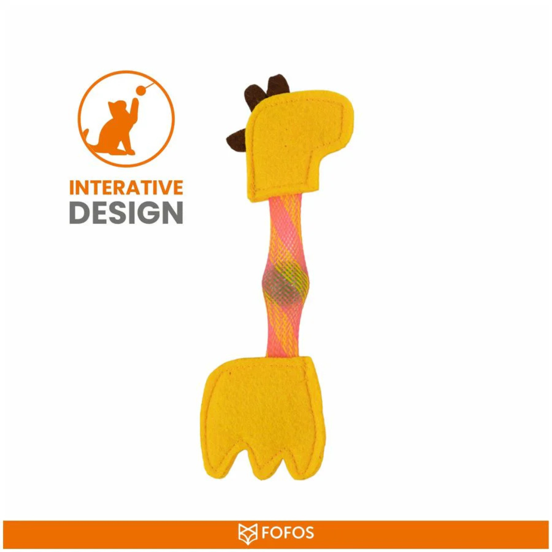 FOFOS Flick Tube Giraffe Cat Toy - Image 3