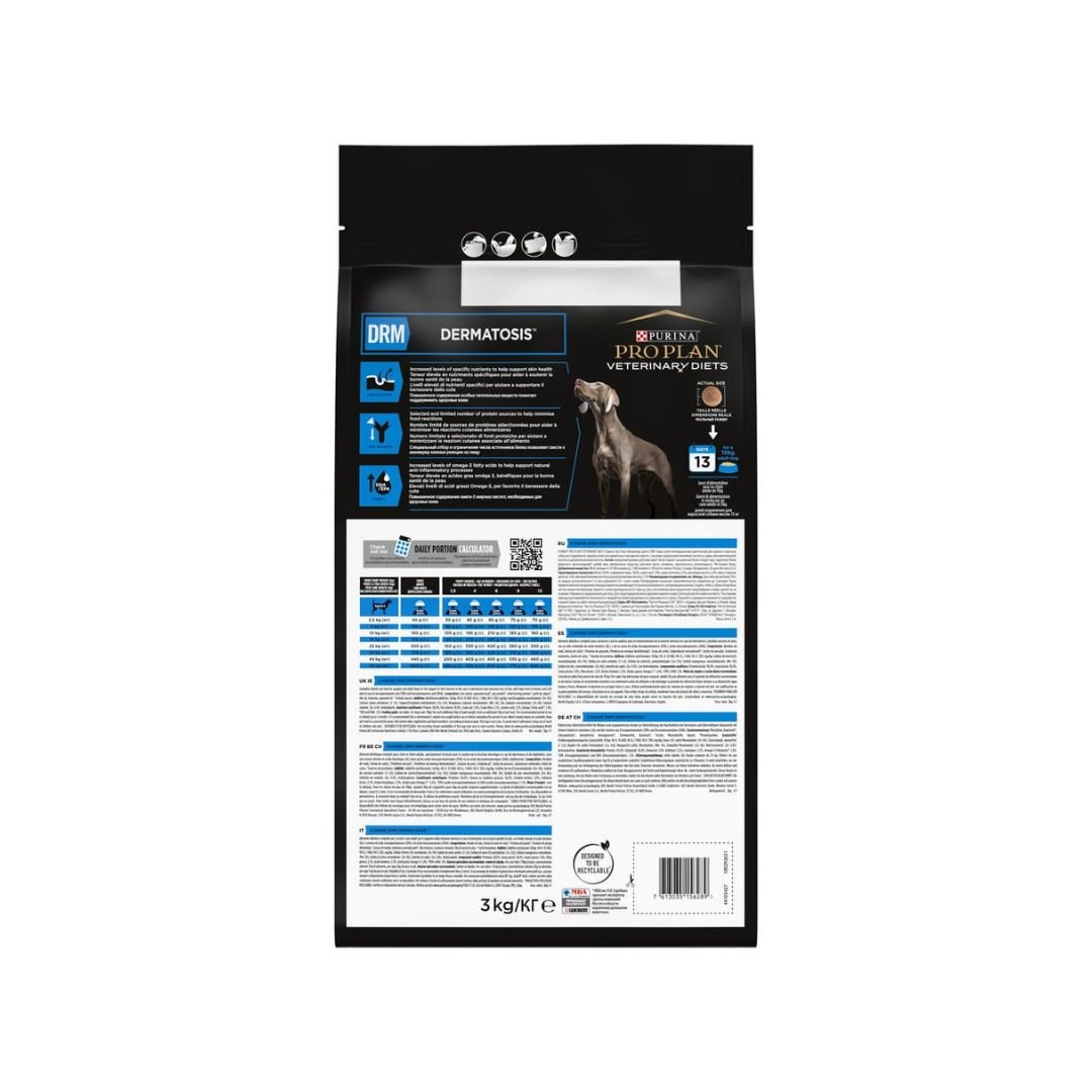 Purina Pro Plan Dry Dog Food DRM Skin & Coat Support 3kg - Image 3