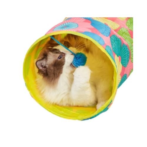 FOFOS Floral Pop up Cat Tunnel - Image 3