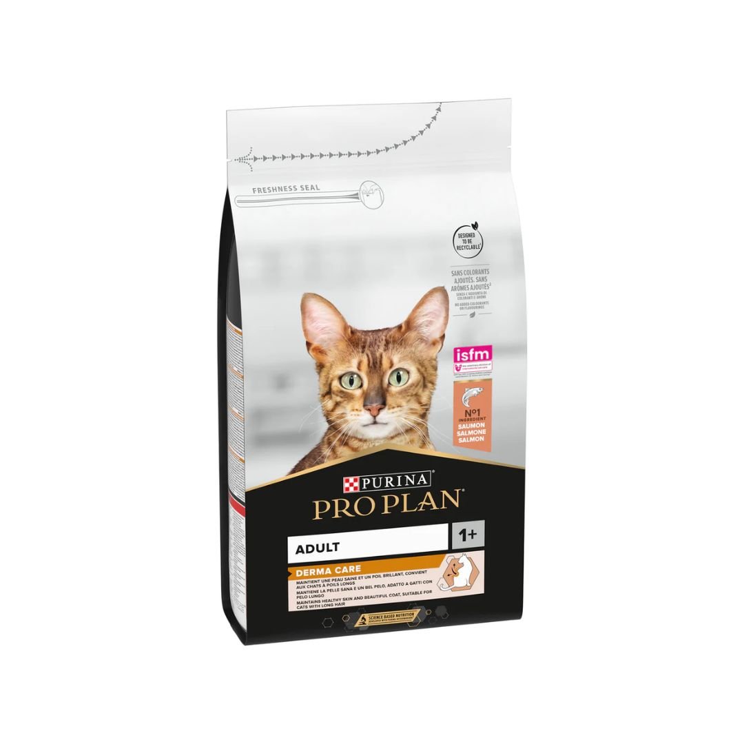 Purina Pro Plan Adult Derma Care Dry Cat Food with Salmon (1.5kg) - Image 2