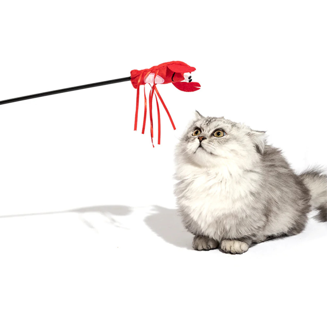 FOFOS Moving Lobster Cat Wand Cat Toy - Image 4