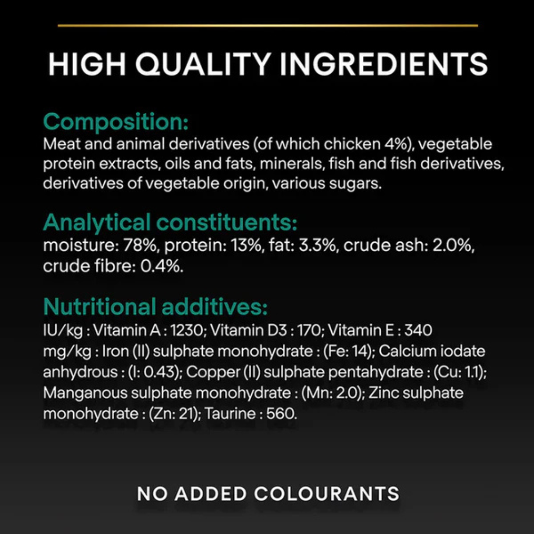 Purina Pro Plan Wet Cat Food Chicken Sterilised Adult Formula 85g - Image 4