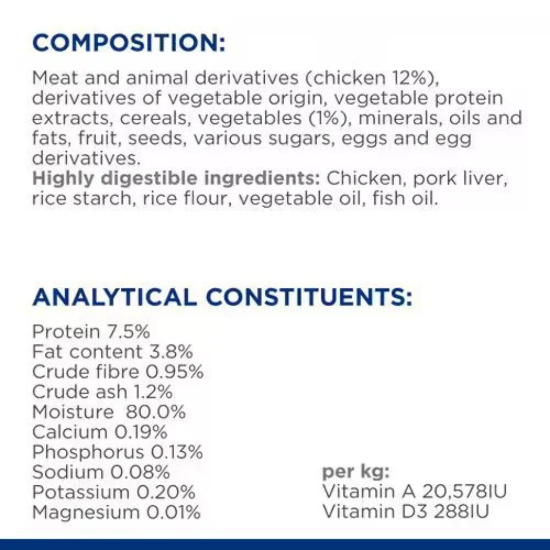 Hill’s Gastrointestinal Biome Cat Food Chicken & Vegetable Stew 82g - Image 5