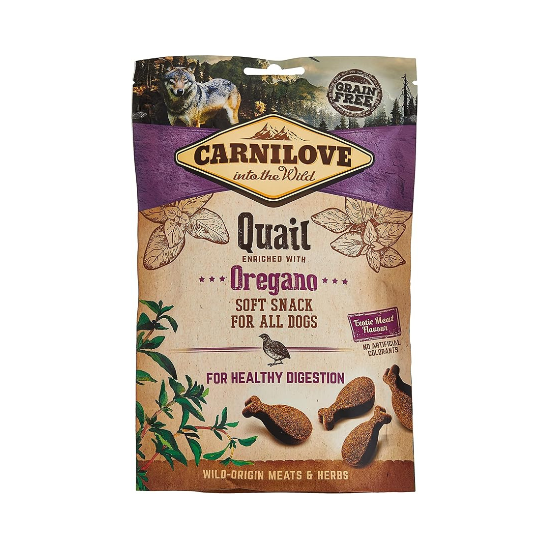 Carnilove "Into the Wild" Soft Snack for All Dogs with Quail & Oregano 200g