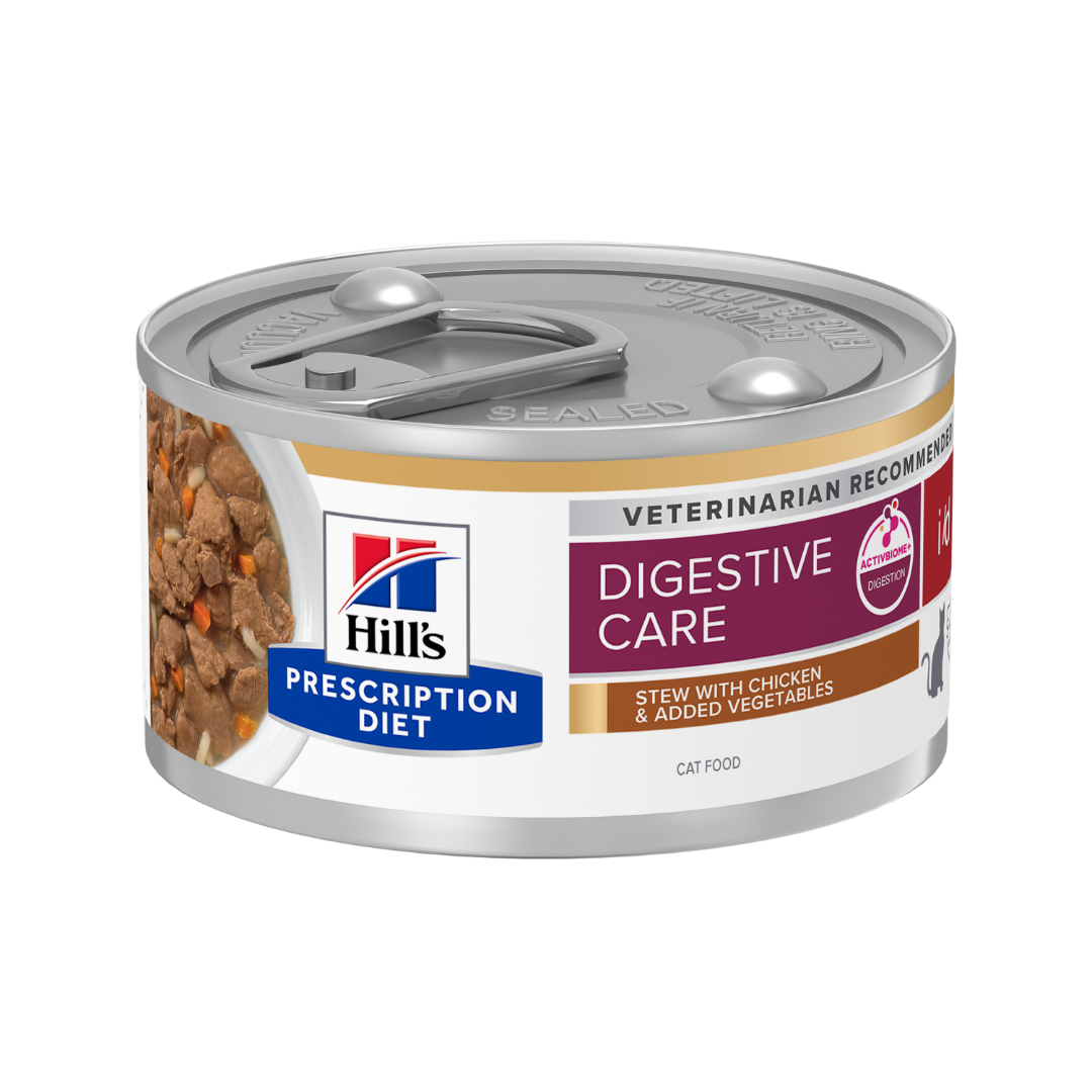 Hill’s Prescription Diet i/d Digestive Care Wet Cat Food – Chicken & Vegetable Stew