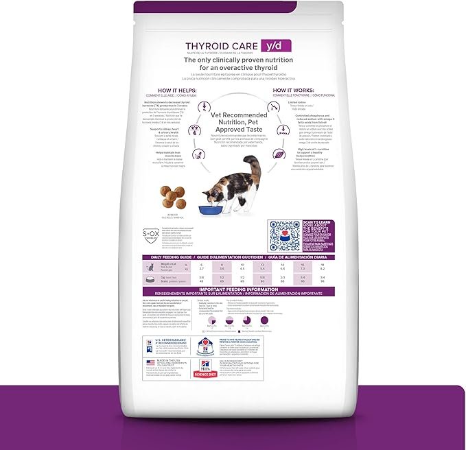 Hill's Prescription Diet Dry Cat Food y/d Thyroid Care 1.5kg - Image 2