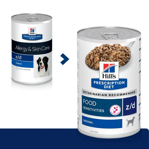 Hill’s Prescription Diet z/d Food Sensitivities Wet Dog Food Original (370g) - Image 2